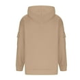 thumbnail image 6 of Women's Hoodies & Sweatshirts Womens Oversized Pullover With Cargo Pockets Crewneck Sweatshirt Fall Fashion Outfits Fleece Workout Clothes, Women's Hoodies & Sweatshirts M, 6 of 7