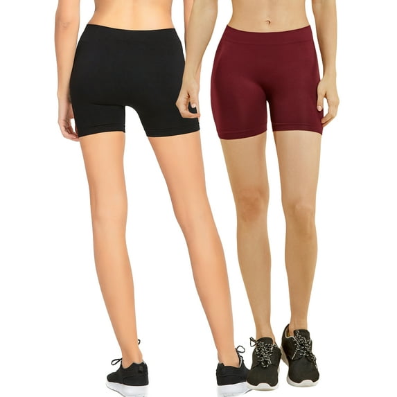 TheLovely Ladies Nylon 12" One Size Spandex Leggings Bike Short Tights (12" Length)