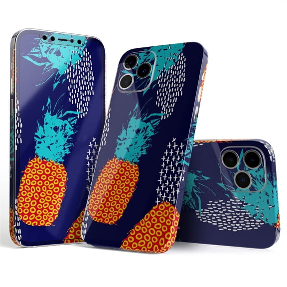 DesignSkinz Retro Summer Pineapple v4 Full-Body Skin Decal Wrap Cover for iPhone 16