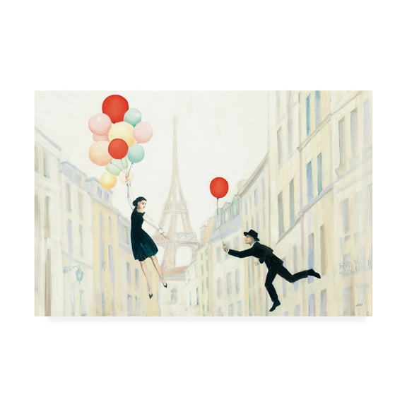 Trademark Fine Art 'Aloft In Paris I' Canvas Art by Julia Purinton
