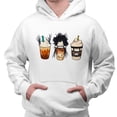 thumbnail image 2 of Scissors Coffee Halloween Hoodie Sweatshirt Unisex X-Large White, 2 of 5