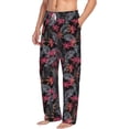 thumbnail image 6 of Salouo Colorful Hawaii Palms Print Pajama Pants for Men, Lounge Pants Elastic Waistband Casual Men's sleepwear Loungewear Sleep Pajama Pant -X-Large, 6 of 7