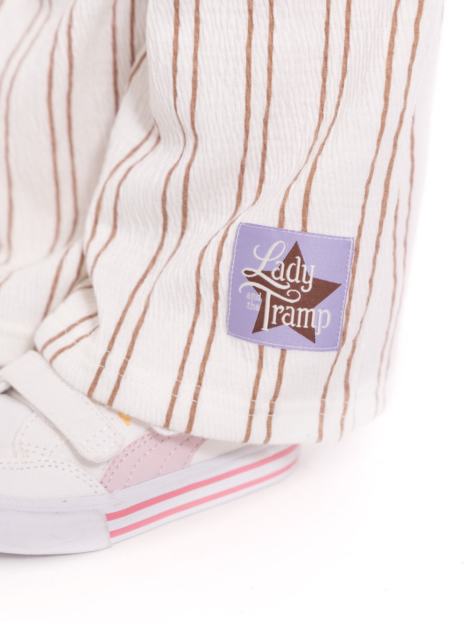Disney Classics Toddler Girls Lady and the Tramp Graphic Tee and Stripe Pants, Sizes 12M-5T