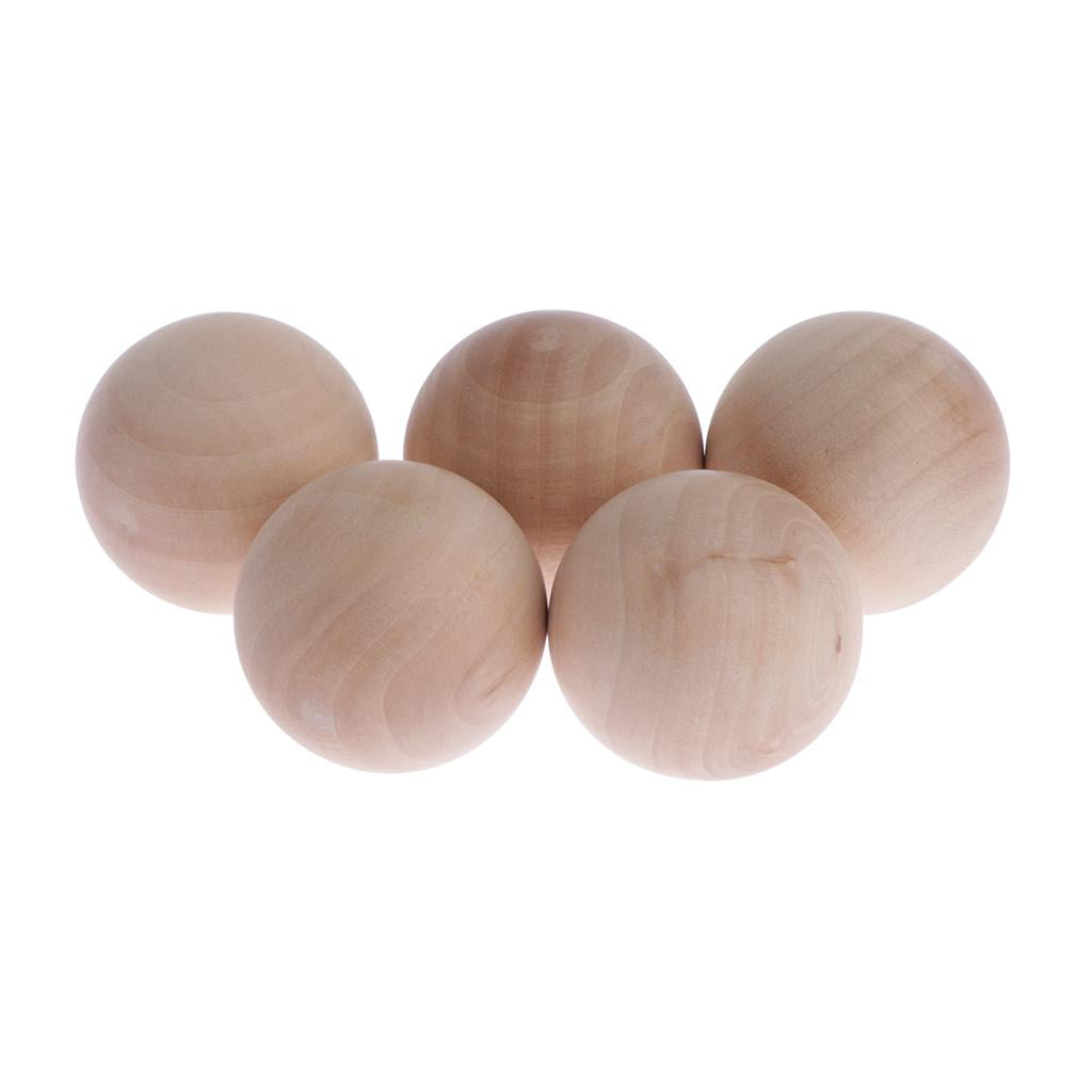 20Pcs Natural Wooden Balls Beads Beech Wood Ball Hardwood Balls Solid 25mm 