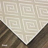 Curacao Custom Cut Indoor Outdoor Area Rug Carpet Collection-Frost ...