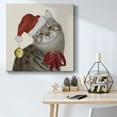 thumbnail image 6 of Cute Cat with Christmas Hat- Gallery Wrapped Canvas, 6 of 9