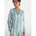 thumbnail image 4 of Joyspun Women’s Stretch Satin Sleep Top and Pants, 2-Piece Set, Sizes XS to 3X, 4 of 5