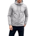 thumbnail image 3 of DDAPJ pyju Mens Rain Jacket Lightweight Windbreaker Waterproof Hooded Raincoat Ice Silk Cooling Cycling Running Hiking Gear Gray XXL, 3 of 9