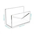 thumbnail image 2 of Mail Holder Mail Organizer Countertop Acrylic Mail Sorter for Desk Envelope Holder Letter Organizer for Office School, 2 of 5
