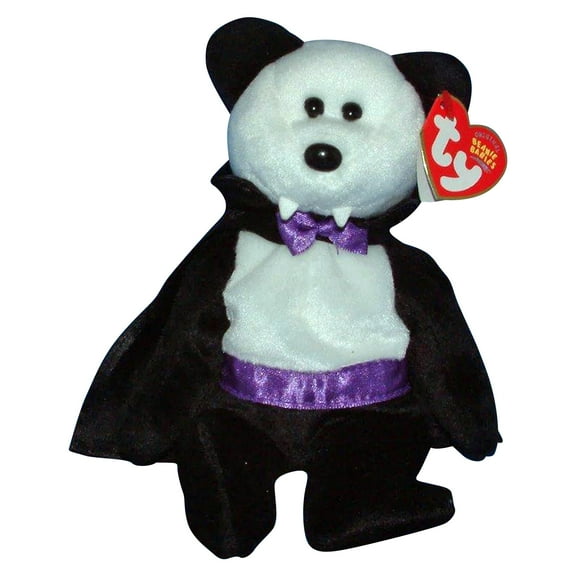 Ty Beanie Babies Count the Bear Halloween Vampire Plush 2004