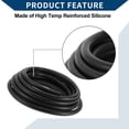 thumbnail image 6 of Unique Bargains Silicone Vacuum Tubing Hose Automotive Vacuum Line High Temperature 33Ft 9/16" 14mm ID 3mm Thickness 1 Pc Black 130PSI Max Pressure, 6 of 6