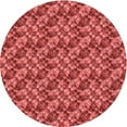 thumbnail image 1 of Ahgly Company Machine Washable Indoor Round Transitional Red Area Rugs, 5' Round, 1 of 7