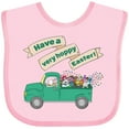 thumbnail image 3 of Inktastic Have a Very Hoppy Easter Green Bunny Truck Boys or Girls Baby Bib, 3 of 4