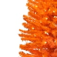 thumbnail image 3 of Northlight Pre-Lit Medium Artificial Pine Christmas Tree - 4' - Orange - Clear Lights, 3 of 7