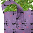 thumbnail image 2 of Cat Grow Bags 5-Pack, Funky Funny Romantic Hearts, Heavyduty Fabric Pots with Handles for Plants, 2 Sizes, Lavender Pink Black, by Ambesonne, 2 of 3