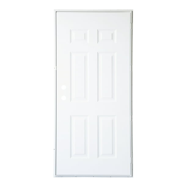5500 Series Residential Outswing Steel Entry Door, Standard 6Panel; LH