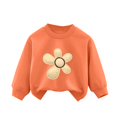 thumbnail image 2 of Bnwani Girls Sweatshirt Cotton Crew Neck Long Sleeve Fall Base Sweatshirt Tie-Dye Floral Printed Tops Pullover, 2 of 3