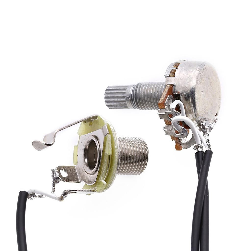50mm Guitar Pickup Piezo Transducer Prewired Amplifier with 6.35mm Output for Acoustic Guitar Ukulele Box Guitar