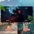 thumbnail image 5 of 1 Pcs 2D Flat License Plate Covers & Frames, Pirate Ship under Full Moon For Decorative Front, Waterproof For Decoration Aluminum License Plate Covers & Frames Cover For Men Women, 12" X 6", 5 of 7