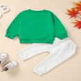 thumbnail image 3 of Letter Embroidery Sweatshirt and Trousers Combo for Baby‘s Christmas Look, 3 of 9