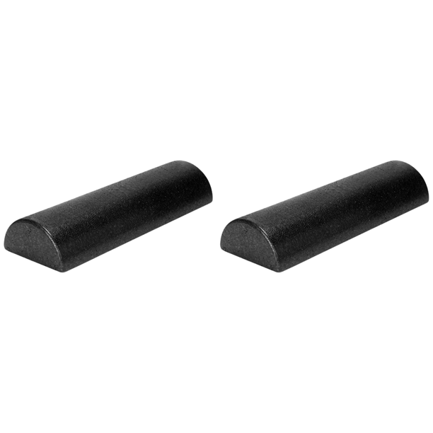 Rodillo de columna de Yoga herramienta de relajación muscular de bloque EPP semicircular (45 CM) negro