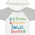 thumbnail image 4 of Inktastic Iowa Grandma Grandpa Loves Me Boys or Girls Baby Bodysuit, 4 of 5