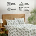 thumbnail image 3 of THD Cottage Core 4-Piece Printed Patterned Floral Blue Bed Sheets Set - Wrinkle Resistant & Ultra Soft - Fits Mattresses up to 15 Inches Deep (King), 3 of 6