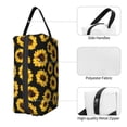 thumbnail image 5 of Uemuo Sunflower 6 Pattern Portable Toiletry Bags with Handle, Waterproof travel Make up Bags for Women, Large Capacity Travel Cosmetic Bags, 5 of 9