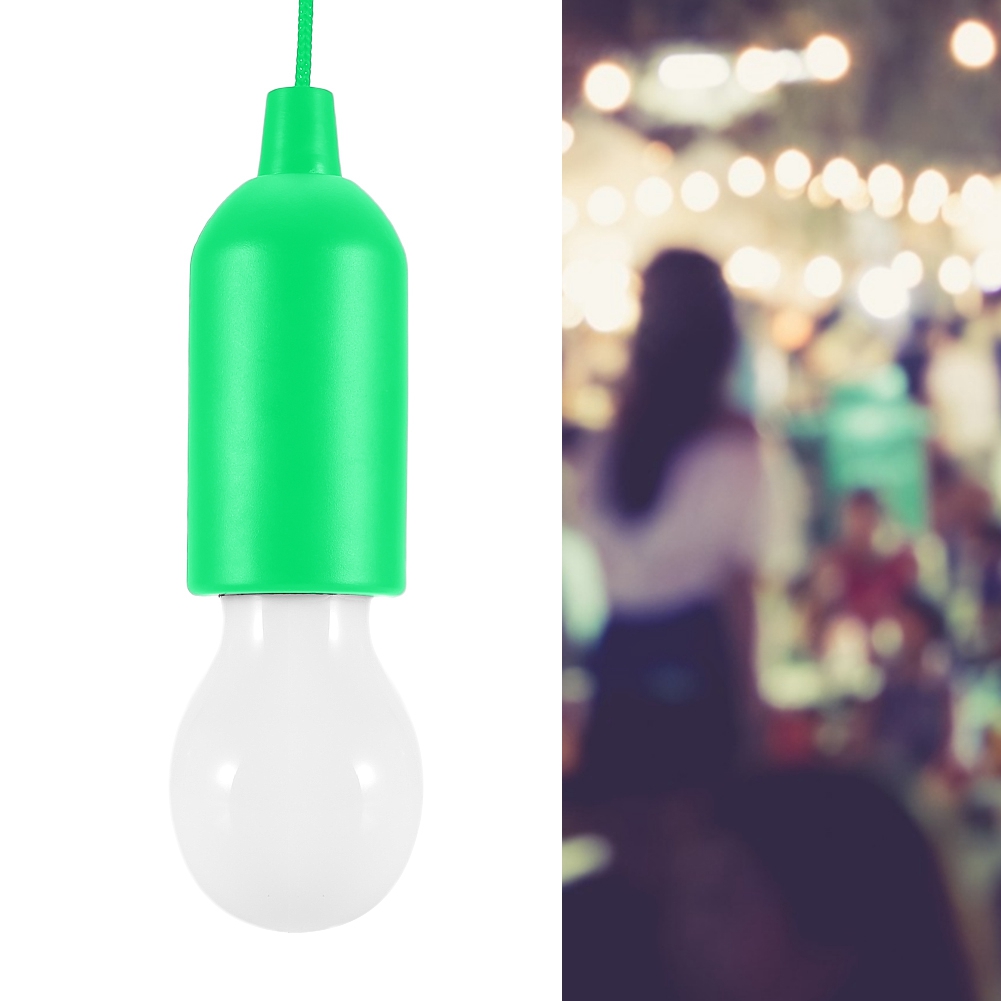 Kritne Outdoor LED Pull Cord Light Bulb Portable Garden Camping Lamp