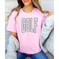 thumbnail image 5 of Polka dot Golf Graphic T-Shirt for Girls and Women - Cute Golf Lover Outfit Pink Shirt Adult Large, 5 of 7