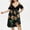 Yellow, variant on TIANEK Semi Formal Dress for Women,Casual Ball Boho Dress,Summer Plus Size V-Neck Floral High Waist Comfortable T Shirt Dress Short Sleeve Maxi Dress