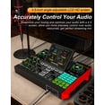 thumbnail image 3 of Tarjeta de sonido Gaming Audio Mixer con micrófono de condensador G10, 3 of 9