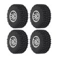 thumbnail image 4 of 4 ruedas y neumáticos RC de aleación de aluminio compatibles con TRAXXAS 1/18 TRX4M, color plateado., 4 of 14