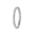 thumbnail image 3 of 0.5 Carat Round Diamond Trellis Eternity Band in 14k White Gold Size 5, 3 of 6