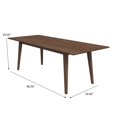 thumbnail image 4 of Levi Modern Style Solid Wood Rectangular Dining Kitchen Table 86", 4 of 6