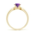 thumbnail image 2 of ANGARA Natural 0.8 Ct. Amethyst Solitaire Ring in 14K Yellow Gold for Women (Ring Size: 6), 2 of 8