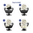 thumbnail image 4 of Cactus Office Chair Slipcover, Home and Garden Cactus Plants with Flowers Spiny Succulents Arizona Desert Growth, Protective Stretch Decorative Fabric Cover, Standard Size, Multicolor, by Ambesonne, 4 of 5