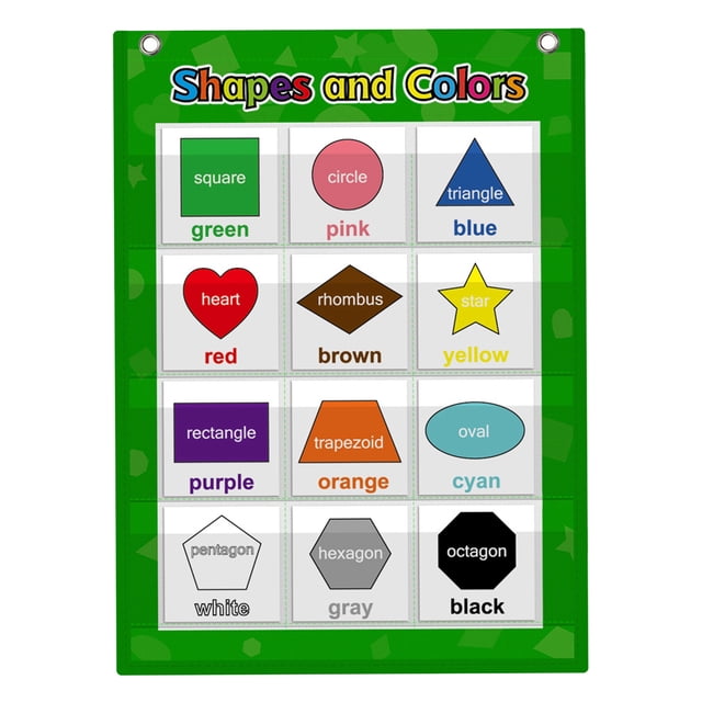 Tabla De Bolsillo En El Aula Saver Saver 13x18 Pulgada 12 Bolsillos Para Ni?os Peque?os Sunnimix Gráficos de bolsillo en el aula
