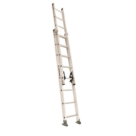Louisville Ladder 16' Aluminum Extension Ladder, 15' Reach, 300 lbs Load Capacity, AE2216