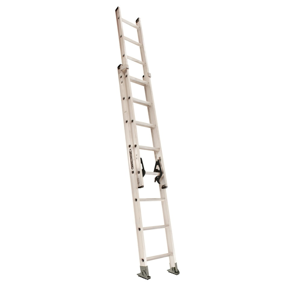 Louisville Ladder 16' Aluminum Extension Ladder, 15' Reach, 300 lbs