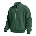 thumbnail image 3 of Guluxicc Waffle Jackets for Men Full Zipper Long Sleeve Baseball Jackets for Everyday Wear Fall Winter Casual Jackets, 3 of 5