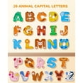 thumbnail image 2 of Alphabet Magnets JoyCat de madera gruesa para nevera de niños pequeños, 2 of 6