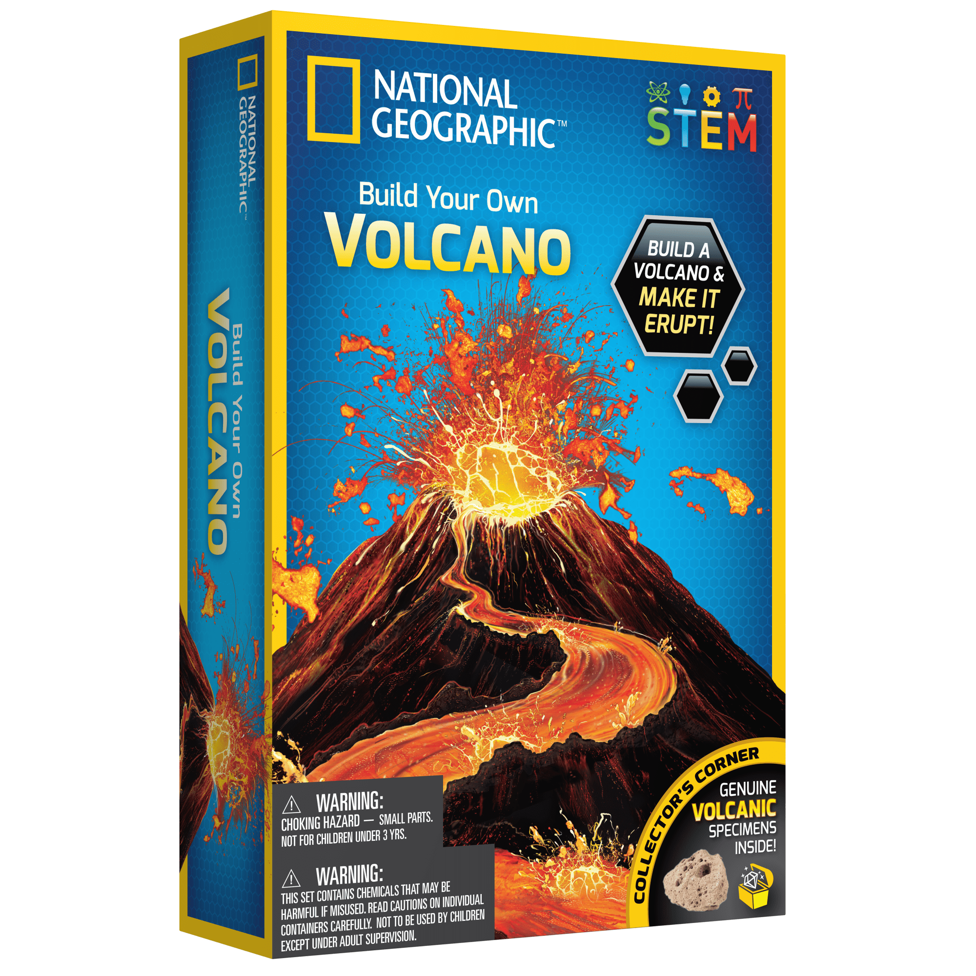 SCIENCE KIT NATIONAL GEOGRAPHIC BUILD YOUR OWN ERUPTING VOLCANO AGE 8 PLUS UK 