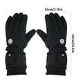 thumbnail image 4 of AuroraX Usb Heated Gloves with Digital Display Warm Thermal Fleece Lined Winter Gloves Women Men Insulated Glove with Long Wrist Cuff Long-Lasting Outdoor Hand Warmers, 4 of 5