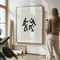 thumbnail image 3 of Dance No.3 - Zürich Zurich Switzerland Illustration Abstract Minimalist Humor Geometric Pop Art Modern Art Line Art Unframed Wall Art Print 40 x 60 inches, 3 of 16