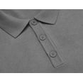 thumbnail image 3 of COOFANDY Men's Polo Shirt Slim Fit Long Sleeve Button Down Collar Soft Touch Knit Fabric, 3 of 6
