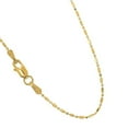 thumbnail image 5 of JewelStop 14k Solid Gold 1mm Bar Bead Ball Chain Necklace 16" 18" 20", 5 of 6