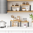 thumbnail image 6 of Behome Cabinet Organizer Shelf set of 2, Stackable Expandable Counter Shelf Rack, Kitchen Counter Rack Shelves Riser for Plate Dish, Cup Mug, Spice, 6 of 6