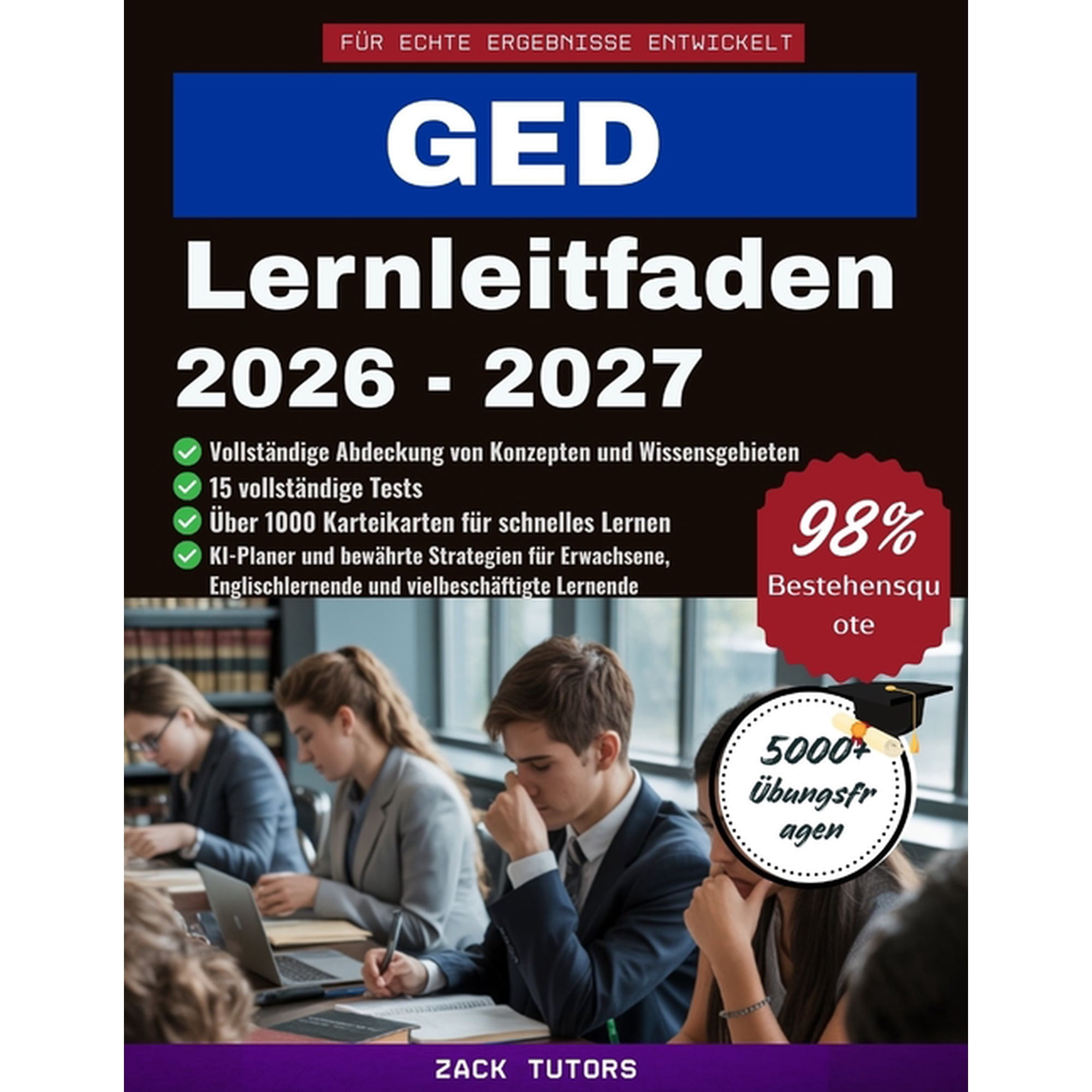 GED-Lernleitfaden 2026-2027, (Paperback)