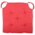 thumbnail image 1 of Cottone Polyfill Fiber Chair Pads w/5 Velcro Tucks (Set of 8) | 18" x 18" Square Chair Pad | Extra-Comfortable & Soft Chair Cushion Pad| Ergonomic Pillows for Rocking Chairs & More,Red, 1 of 1